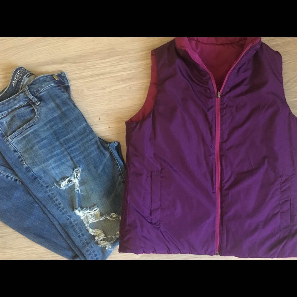 Reversible Puffer Vest - Picture 1 of 6